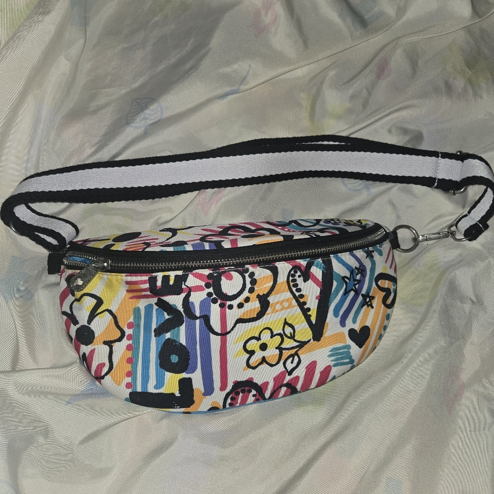 Brighton Fanny Pack Belt Bag Crossbody Grafitti Love
